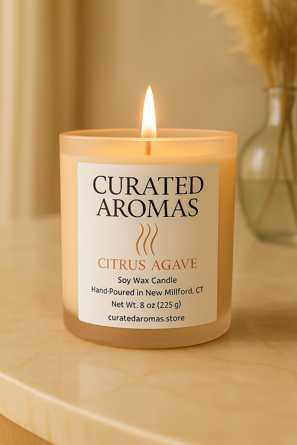 Citrus Agave ā 8 oz soy candle