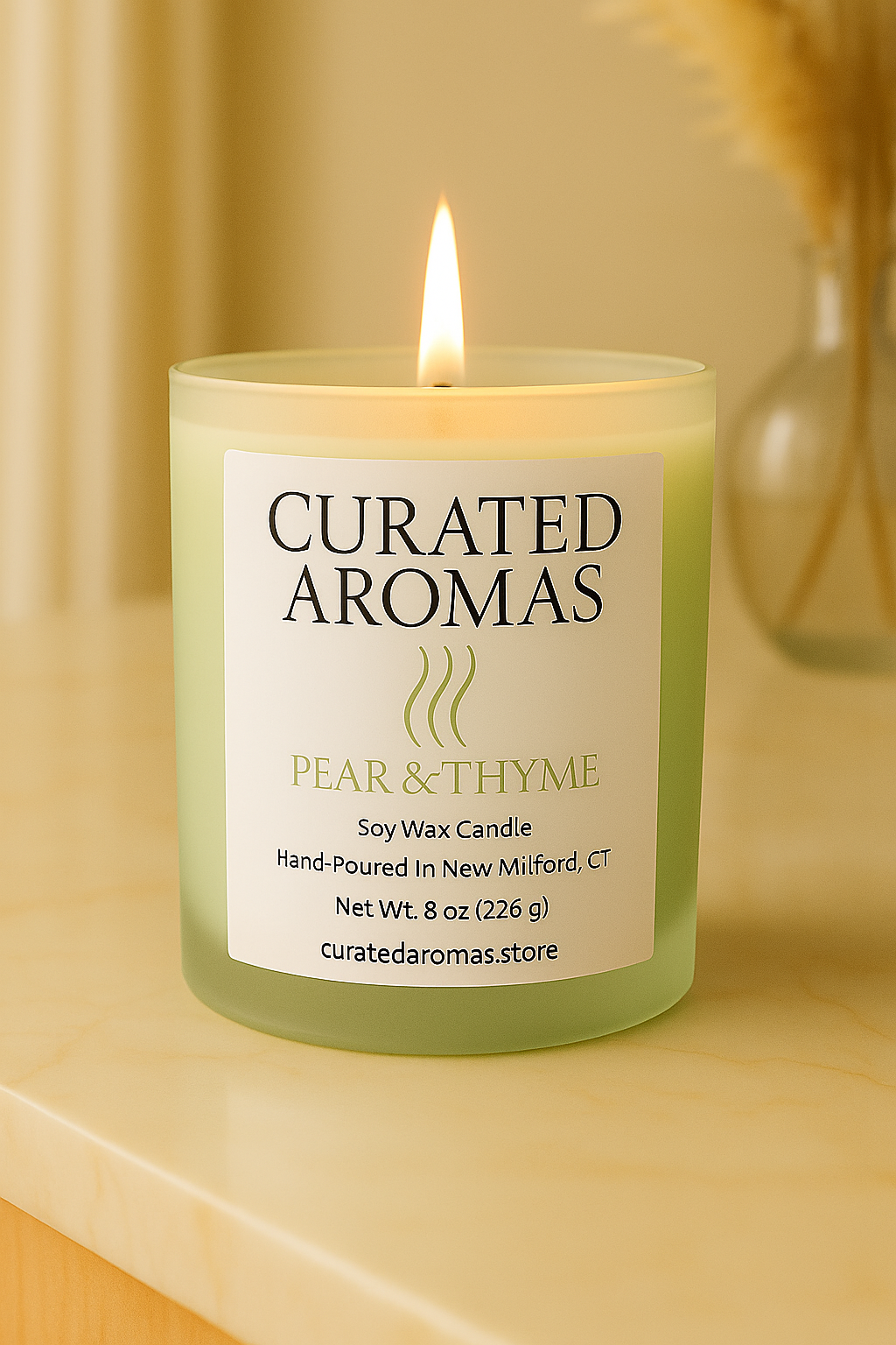 Pear & Thyme ā 8 oz soy candle