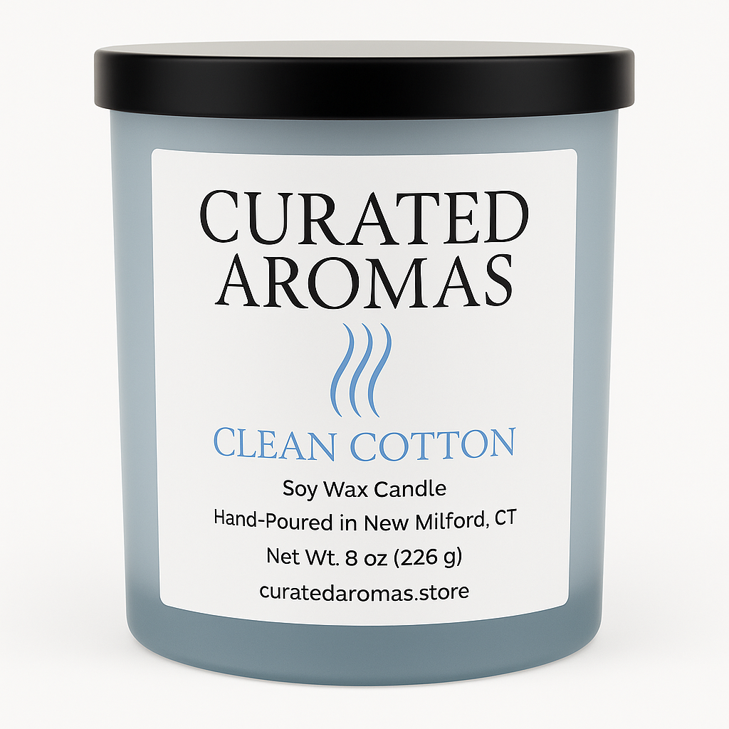 Clean Cotton – 8 oz soy candle