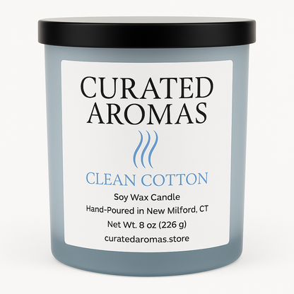 Clean Cotton – 8 oz soy candle