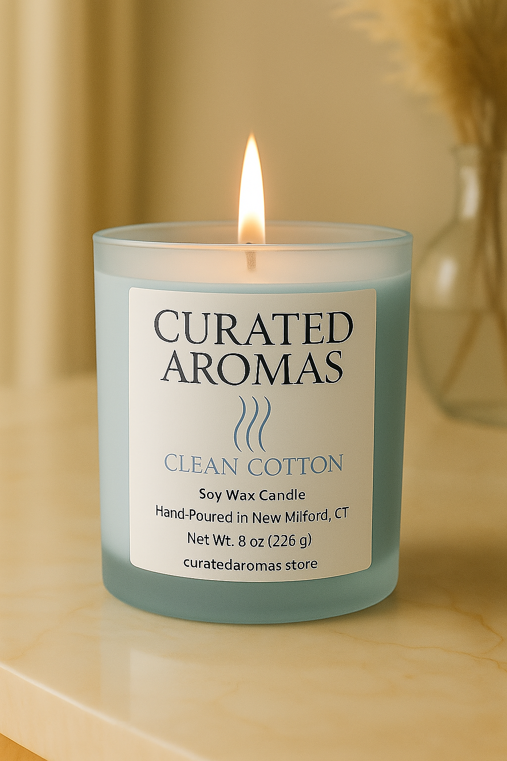 Clean Cotton – 8 oz soy candle