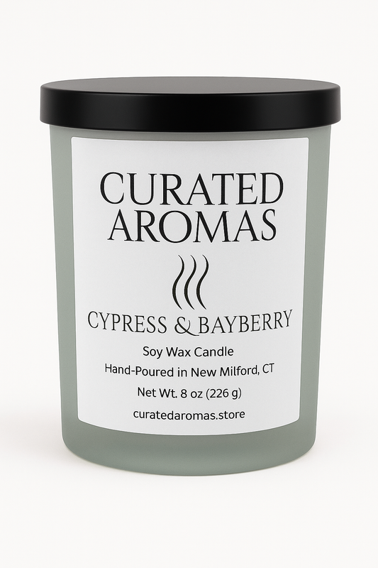 Cypress & Bayberry - 8 oz soy candle