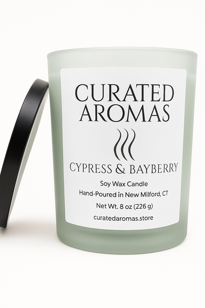 Cypress & Bayberry - 8 oz soy candle