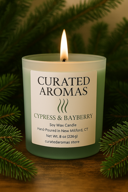 Cypress & Bayberry - 8 oz soy candle