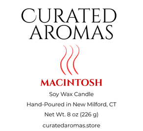 macintosh 8oz soy candle