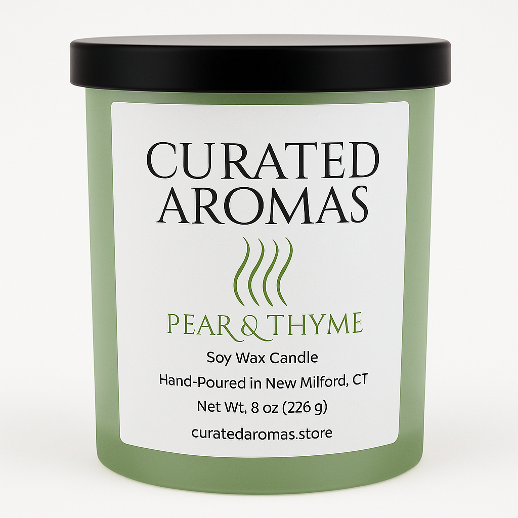 Pear & Thyme – 8 oz soy candle