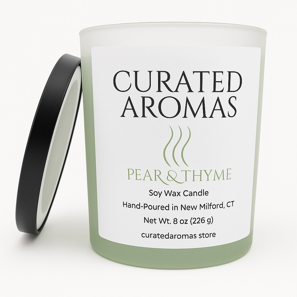 Pear & Thyme – 8 oz soy candle