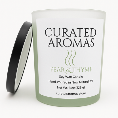 Pear & Thyme – 8 oz soy candle